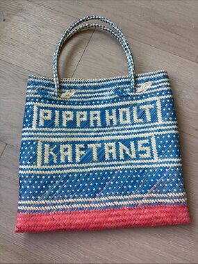 Pippa Holt kaftans straw tote bag